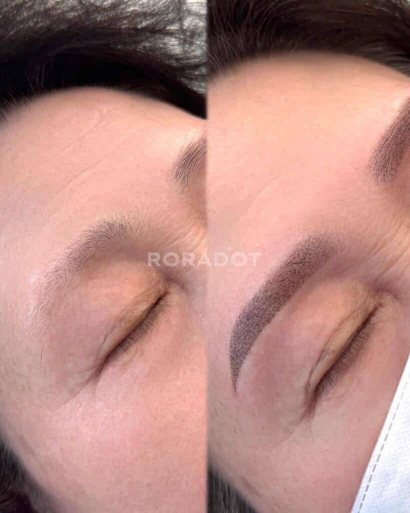 70대 쉐도우눈썹